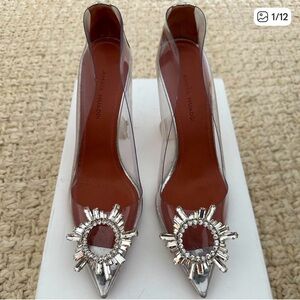 AMINA MUADDI Begum Glass Jewel Pumps $1,250 🎄👠